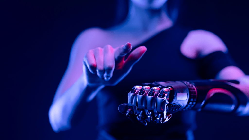 an image of a robotic hand